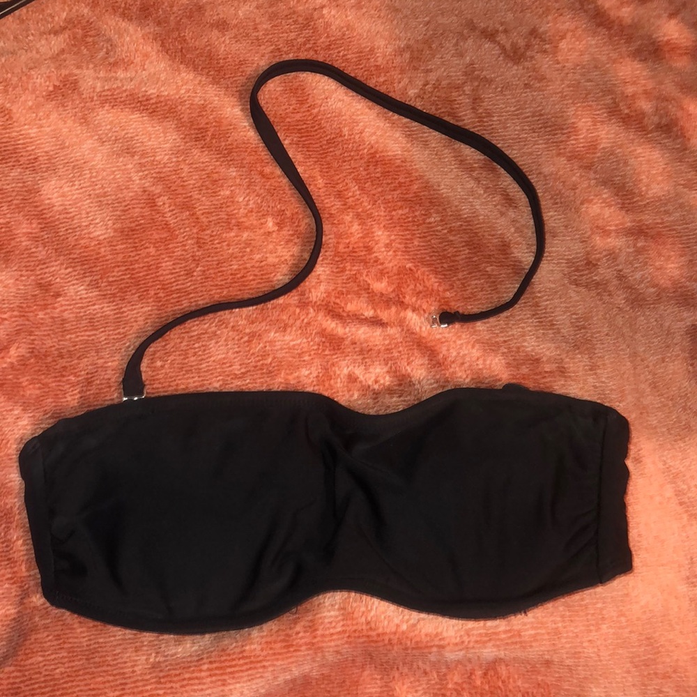 Strapless or single strap bathing suit